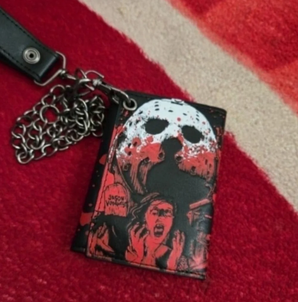 New Jason Vorhees Friday The 13th Halloween Horror Leather Wallet